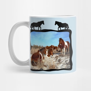 Wild horses, wildlife, gifts, Assateague Island Mug